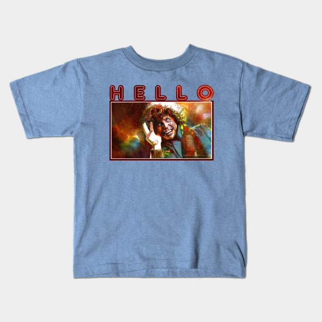 HELLO! Doctor Who Kids T-Shirt by McHaleyArt